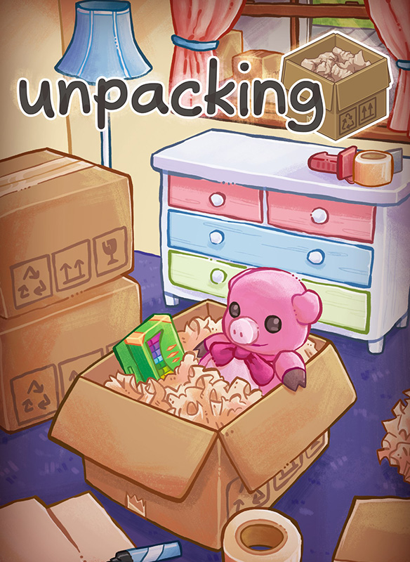  A packshot of Unpacking