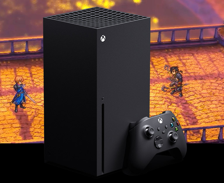 Una consola Xbox Series X y un control