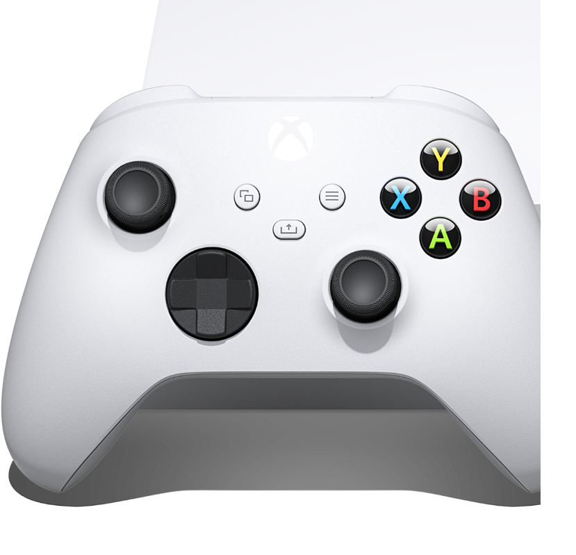 Control inalámbrico Xbox en blanco