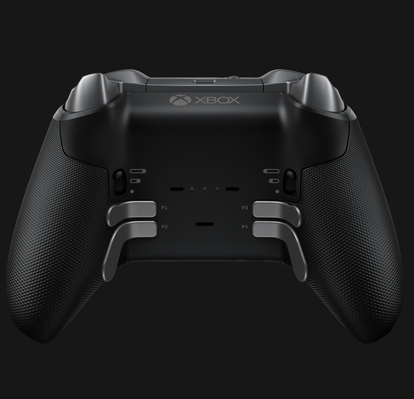 Vista posterior de la serie de controladores inalámbricos Xbox Elite 2