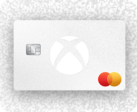 Light grey Xbox credit card with a white Xbox logo 
