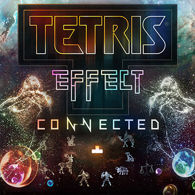 Klíčová grafika ze hry Tetris Effect
