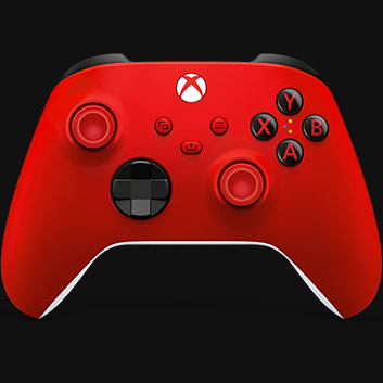 Detail view of Xbox Wireless Controller - Pulse Red