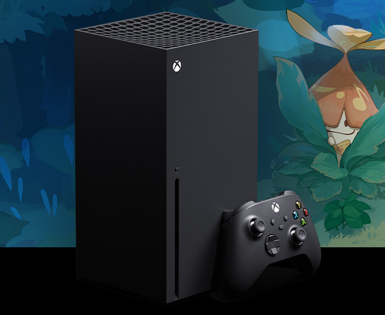 Una consola Xbox Series X y un control