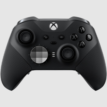 Xbox Elite Controller Series 2:n yksityiskohtainen näkymä