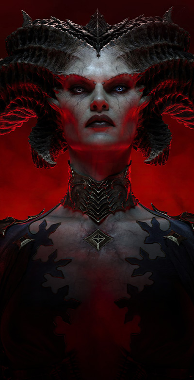 Diablo IV, close up of Lilith