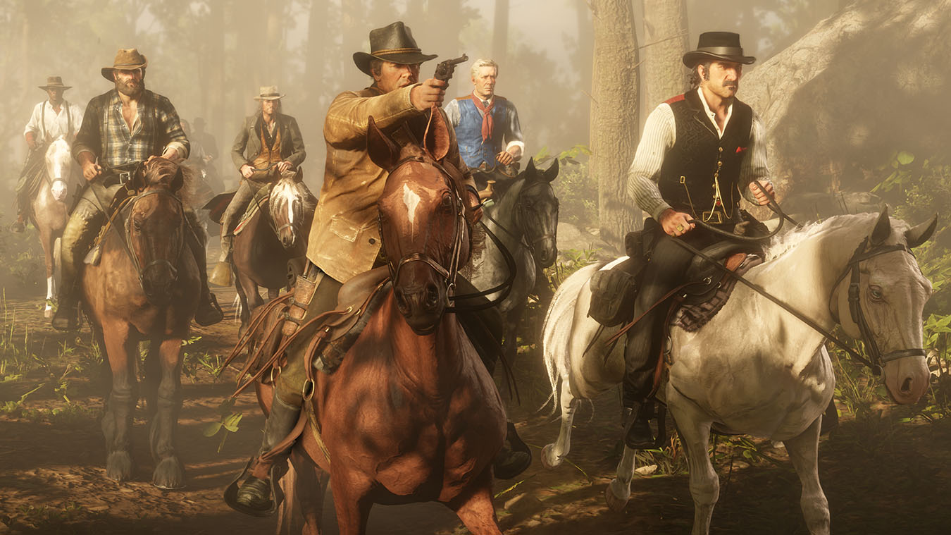 Papeis de parede Red Dead Redemption 2 Cavalo Arthur Morgan Branco Chapéu  Jogos baixar imagens