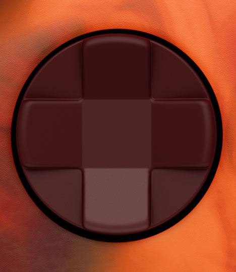 Primer plano de la cruceta híbrida del Mando inalámbrico Xbox: Nocturnal Fire Vapor Special Edition