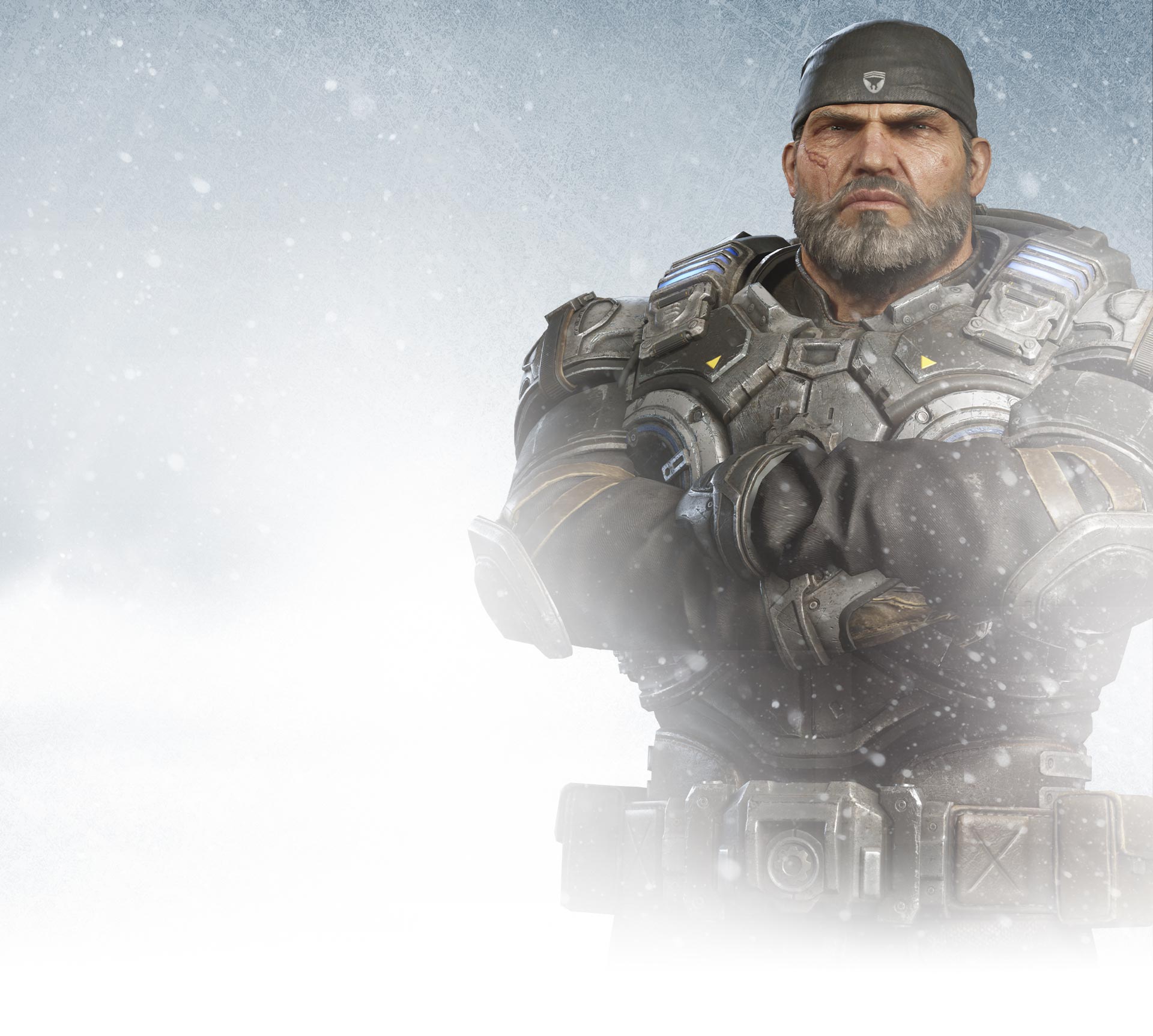 Torso view of Marcus Fenix