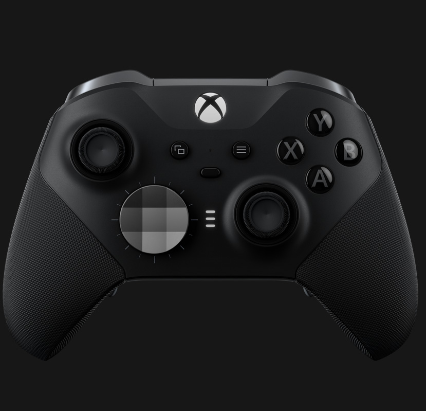 Ansicht des Xbox Elite Wireless Controller Series 2 von vorn