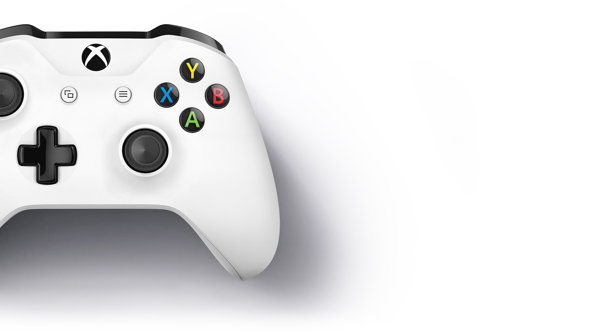 Xbox One S fehér kontrollerrel