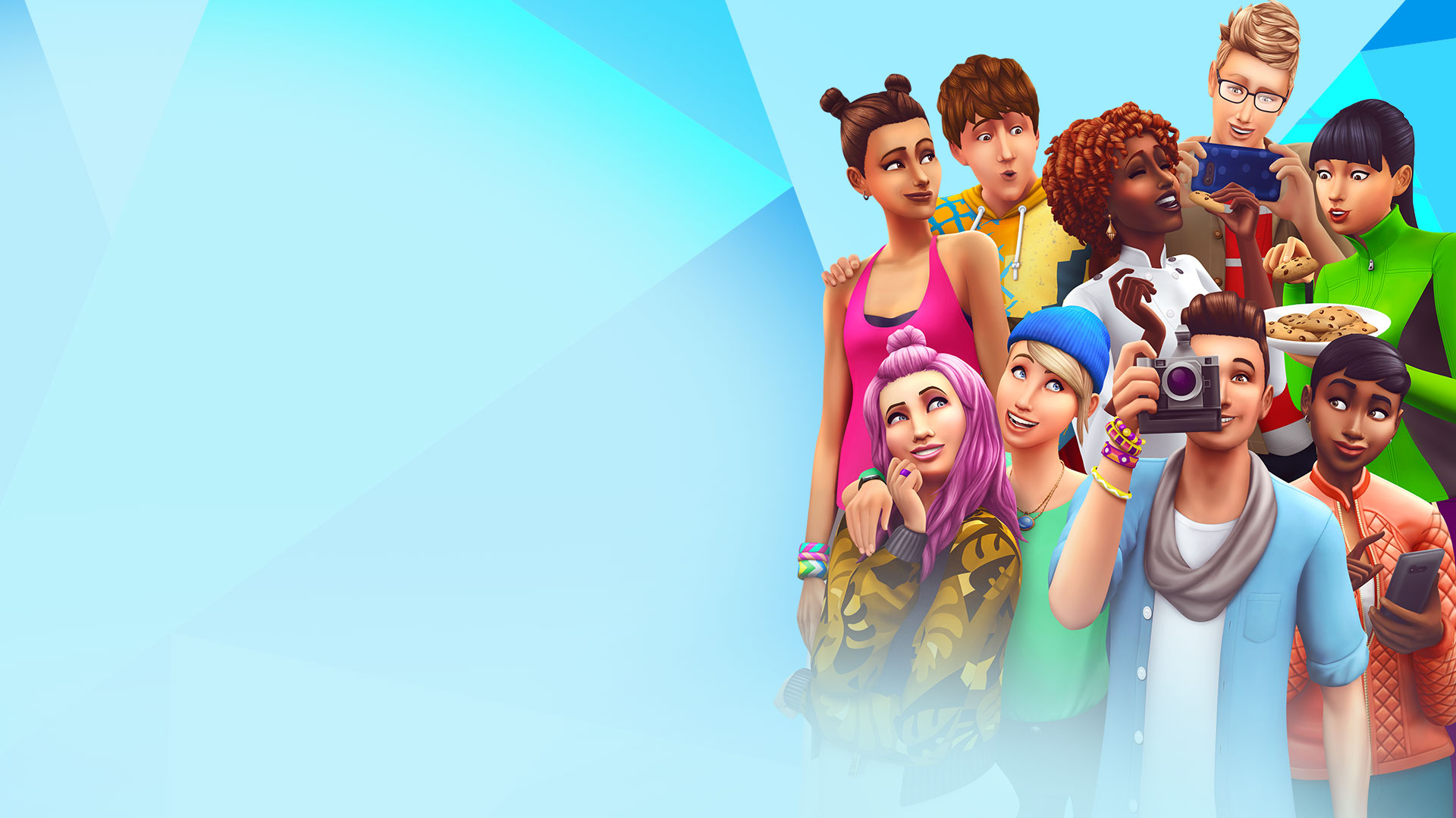 Collage of The Sims 4 characters
