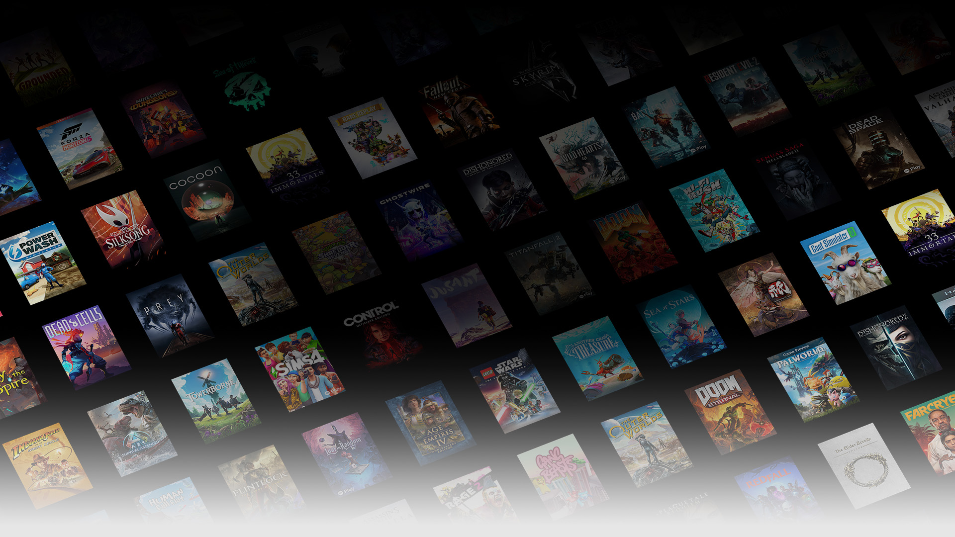 Varias imágenes de caja de los juegos disponibles con Xbox Game Pass
