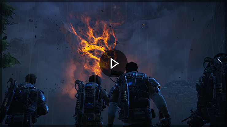 Gears of War 4 Xbox One X Enhanced trailer