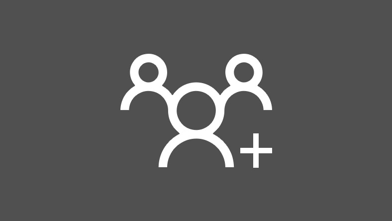 Multi-person group icon