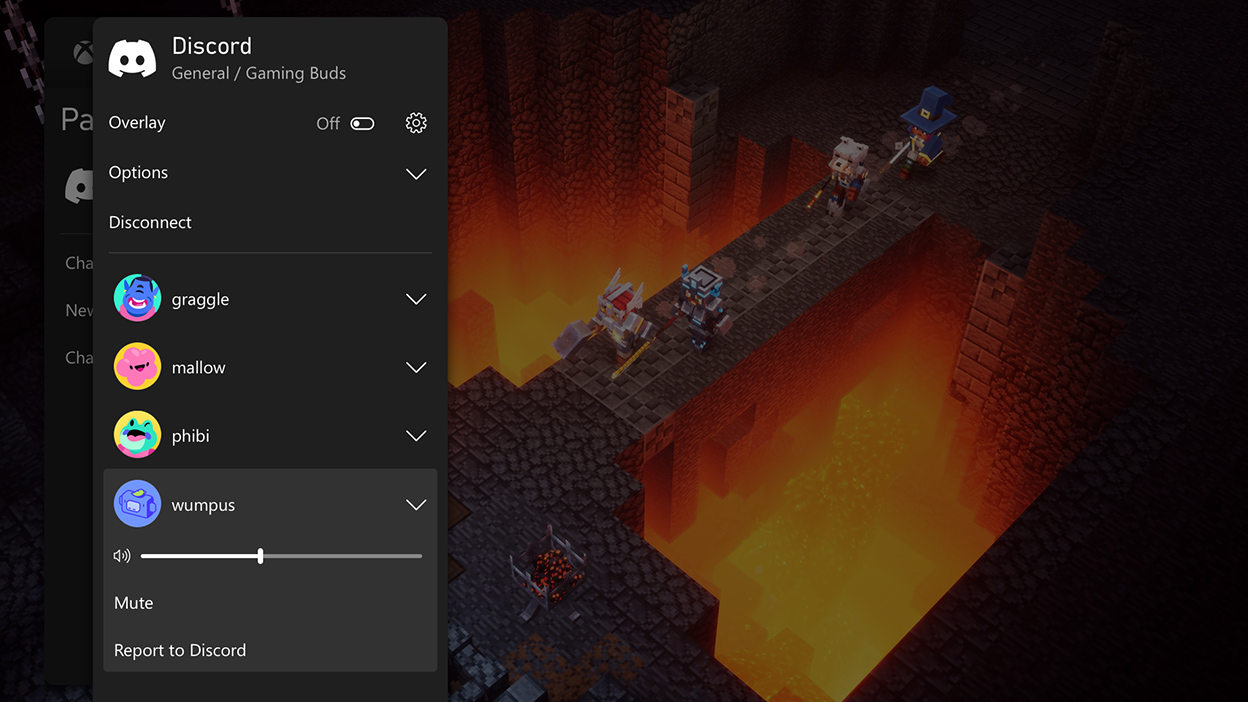 Captura de tela da interface do usuário da Microsoft Store com as configurações de streaming do Discord