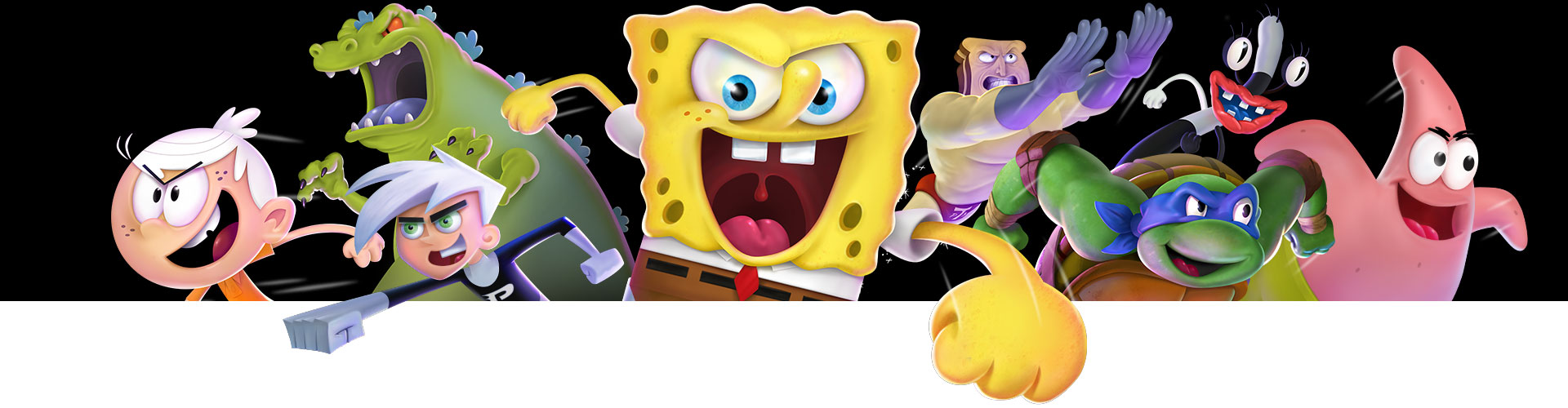 Bob Esponja, Danny Phantom, Reptar e outros personagens da Nickelodeon estão prontos para lutar