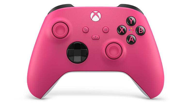 A Deep Pink vezeték nélküli Xbox-kontroller.